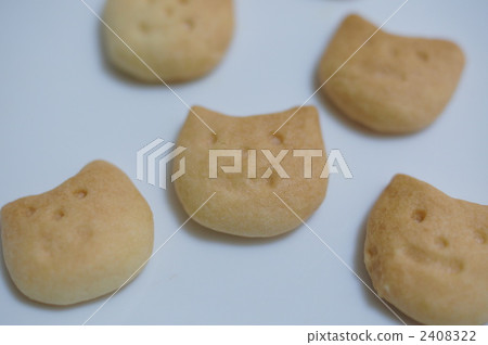 烤貓臉型曲奇餅 烤貓臉型曲奇餅 2408322