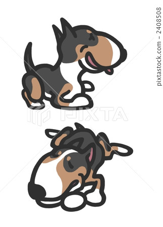 鬥牛梗（放鬆）黑色和棕色 2408508