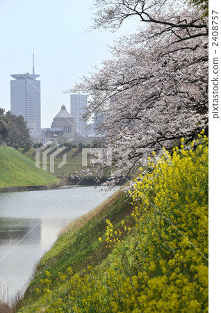 moat, national diet building, establishment 2408757