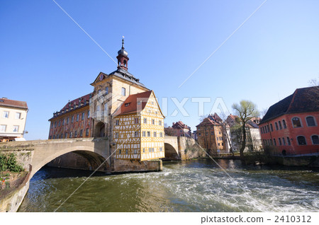 Germany Bamberg Regnitz River and the Old Town Hall 2410312