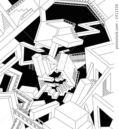 The corridor of Mona Lisa (high resolution) 2411526