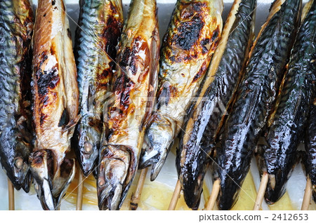 grilled mackerel, mackerel, grilled fish 2412653