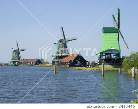 風車荷蘭鄉下風景 風車荷蘭鄉下風景 2413446
