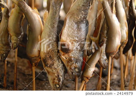 Salt-grilling of trout 2414979