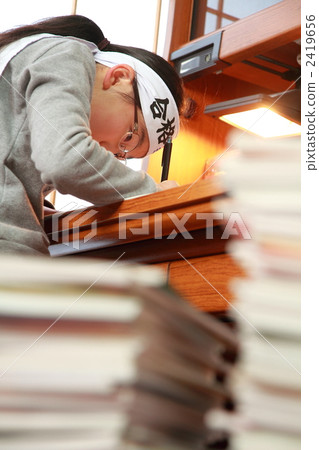 studying for a test  2419656