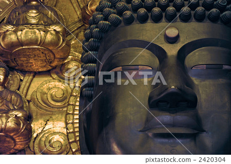 奈良佛陀的東大寺面朝上 2420304