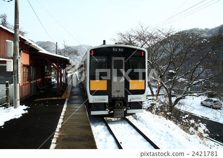 Snow scenery and water line line 2421781