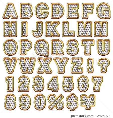 Rhinestone alphabet 2423978