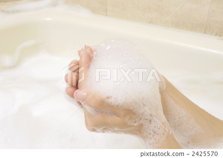 Hand of young woman with foam 2425570