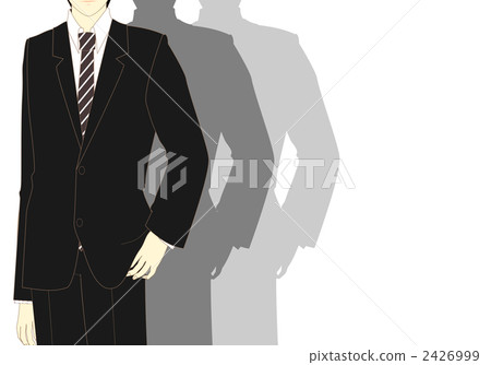 Male illustration in a suit (Horizontal position · button close) Male illustration in a suit (Horizontal position · button close) 2426999
