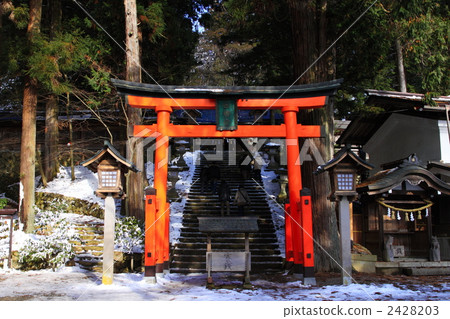 Hida山皇宮Hida寺廟在冬天 Hida山皇宮Hida寺廟在冬天 2428203