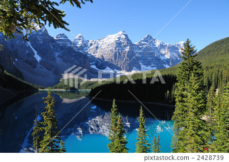 moraine lake, mountain landscape, Valley of the Ten Peaks 2428739