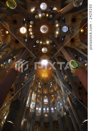 Sagrada Familia Ceiling (upper part of the altar) Sagrada Familia Ceiling (upper part of the altar) 2429193