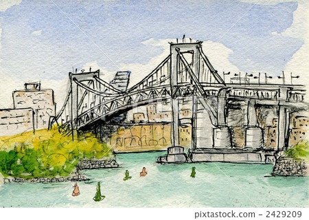 彩虹橋水彩畫 2429209
