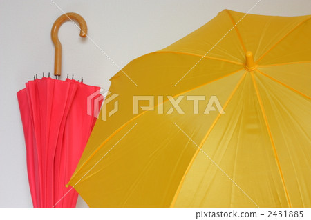 黃色傘和紅色傘 2431885
