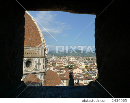 The city of Florence seen from the bell tower 2434965