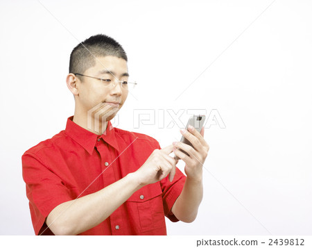 Men with smartphones Men with smartphones 2439812
