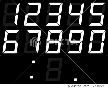 Digital display (without glow) White 2440595