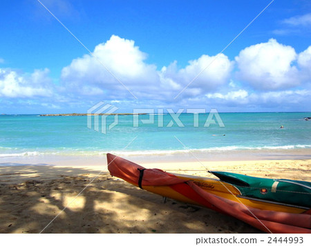 獨木舟 風景 海岸 2444993