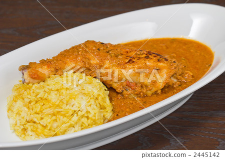 Chicken, cinnamon and nuts cooked rice curry "Dampu" Chicken, cinnamon and nuts cooked rice curry "Dampu" 2445142