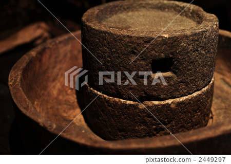 石臼 時間滑行 古董 2449297