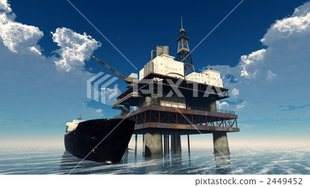 oil rig, building, buildings - Stock Illustration [2449452] - PIXTA