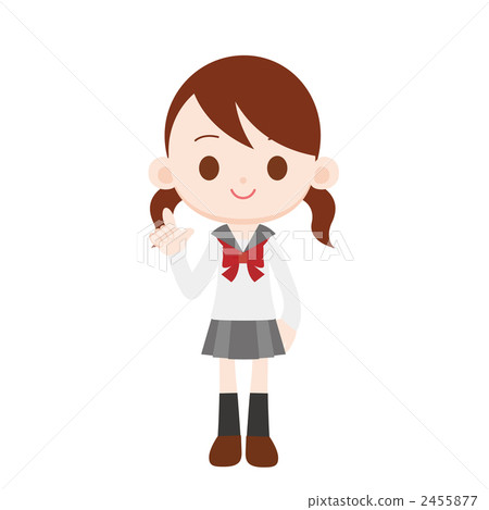 Sailor suit girl pointing at you 2455877