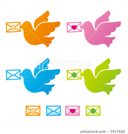 傳遞攜帶郵件的鴿子 2457680