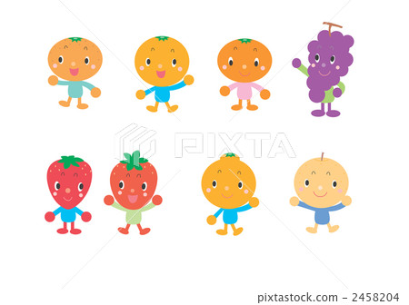 Fruit character - Stock Illustration [2458204] - PIXTA