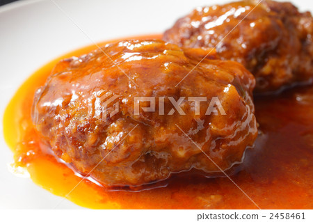 stewed meat patty, hamburger steak, meat dish 2458461