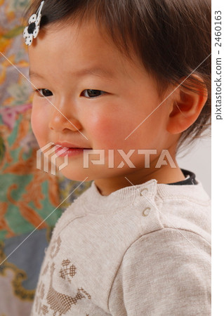 One year old girl who will be older sister soon 2460163