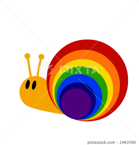Rainbow colored snail 2463590