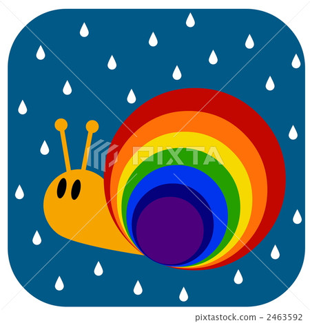 Rainbow colored snail 2463592