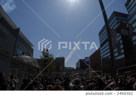 kyushu shinkansen whole line opening event, hakata, blue impulse 2468362