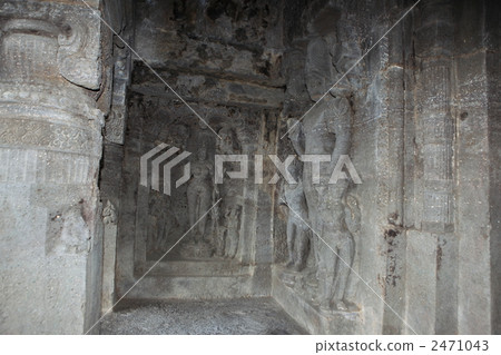 世界遺產埃洛拉洞穴第6洞塔拉菩薩和觀音菩薩 2471043