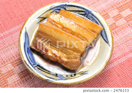 pork dishes, braised pork belly, boned rib 2476153