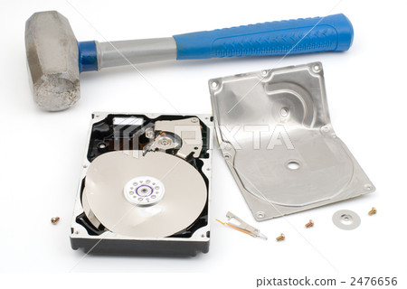 Destroyed hard disk Destroyed hard disk 2476656