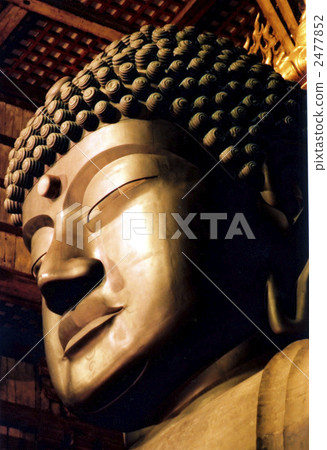 東大寺的佛頭大佛照亮了 2477852