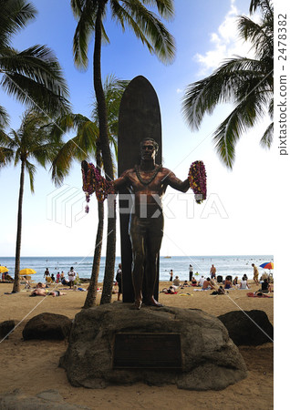 87660 Oahu Island Waikiki Duke Kahanamoku statue 2478382