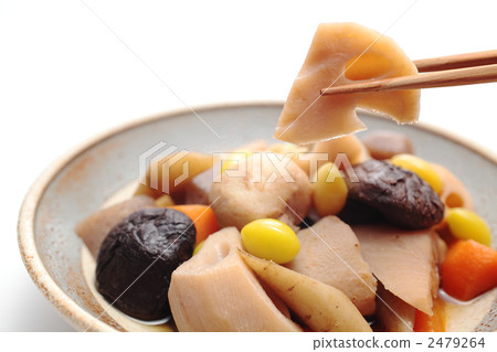 Lotus root with Chikuzen boiled and chopsticks 2479264