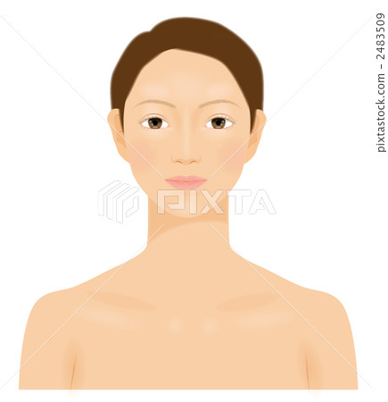 一個二十多歲的女人，她是一個真實的面孔 2483509