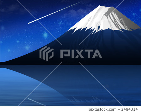 Mount Fuji and Meteor 2484314