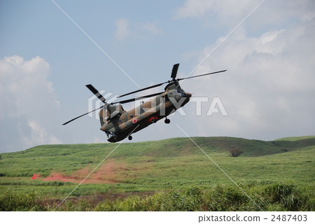 Ground Self Defense Force Large Helicopter "Chinook" (Higashi Fuji Exercise Area Hataoka Area / Shizuoka Prefecture Gotemba City) 2487403