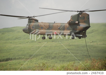 Ground Self Defense Force Large Helicopter, Chinook (Higashi Fuji Exercise Area Hataoka Area / Shizuoka Prefecture Gotemba City) 2487410