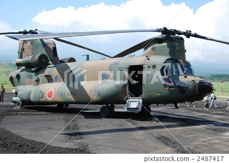 Ground Self Defense Force Large Helicopter "Chinook" (Higashi Fuji Exercise Area Hataoka Area / Shizuoka Prefecture Gotemba City) 2487417