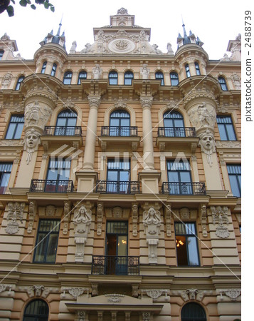 Latvian Riga Jugendstil architectural group Latvian Riga Jugendstil architectural group 2488739