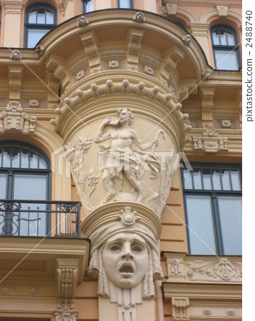 Latvian Riga Jugendstil architectural group Latvian Riga Jugendstil architectural group 2488740