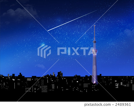 Tokyo Sky Tree and Meteor 2489361