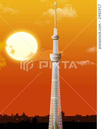 Tokyo sky tree in sunset Tokyo sky tree in sunset 2492917