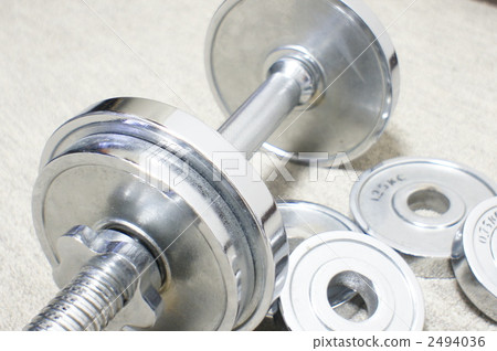 dumb-bell, dumbbell, weight 2494036